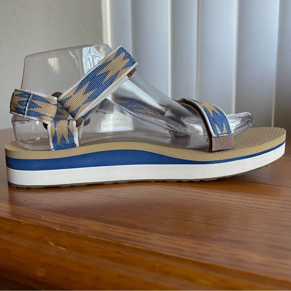 Teva Midform Universal Halcon Blue/Tan Sandal Size 8 - Picture 5 of 16